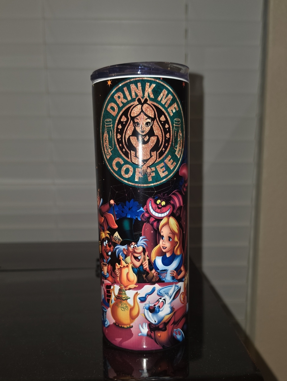 Alice in Wonderland 'Drink Me Coffee' Tall Tumbler - Multicolor